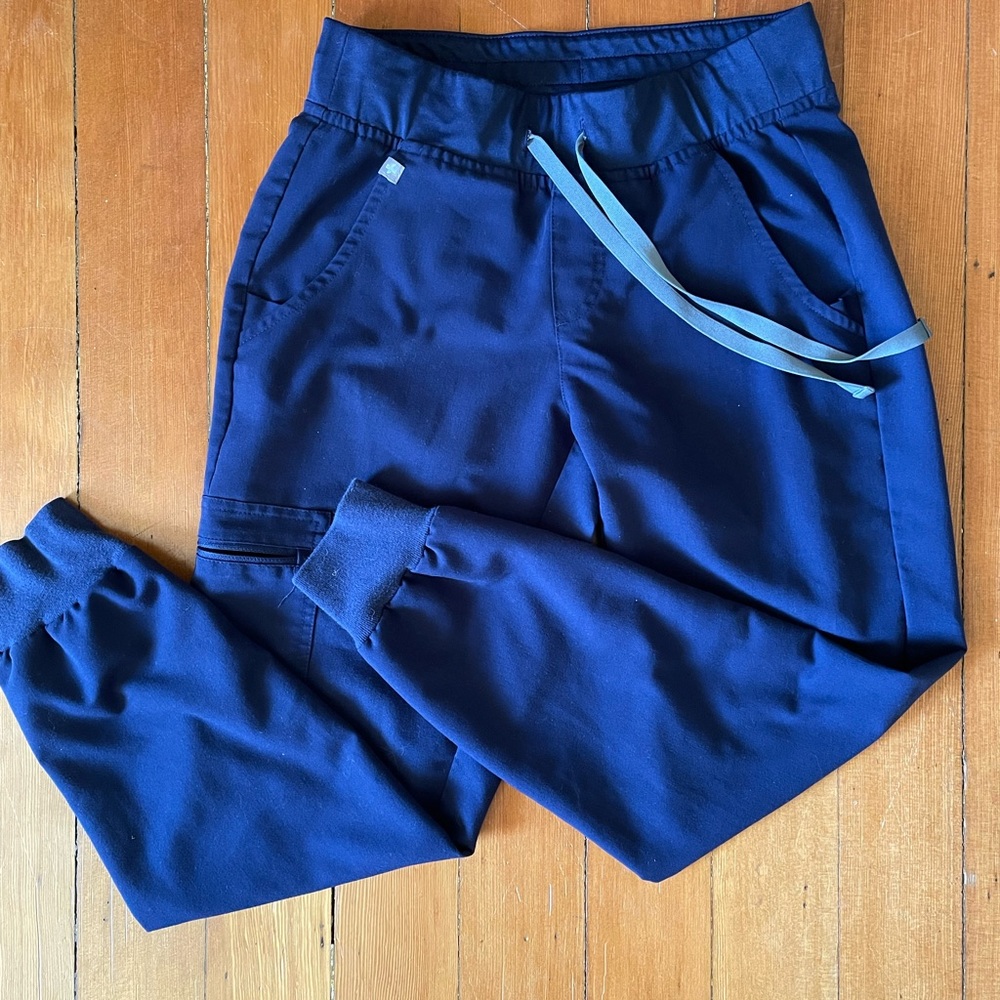 FIGS Zamora Scrub Joggers Size XS Navy Blue